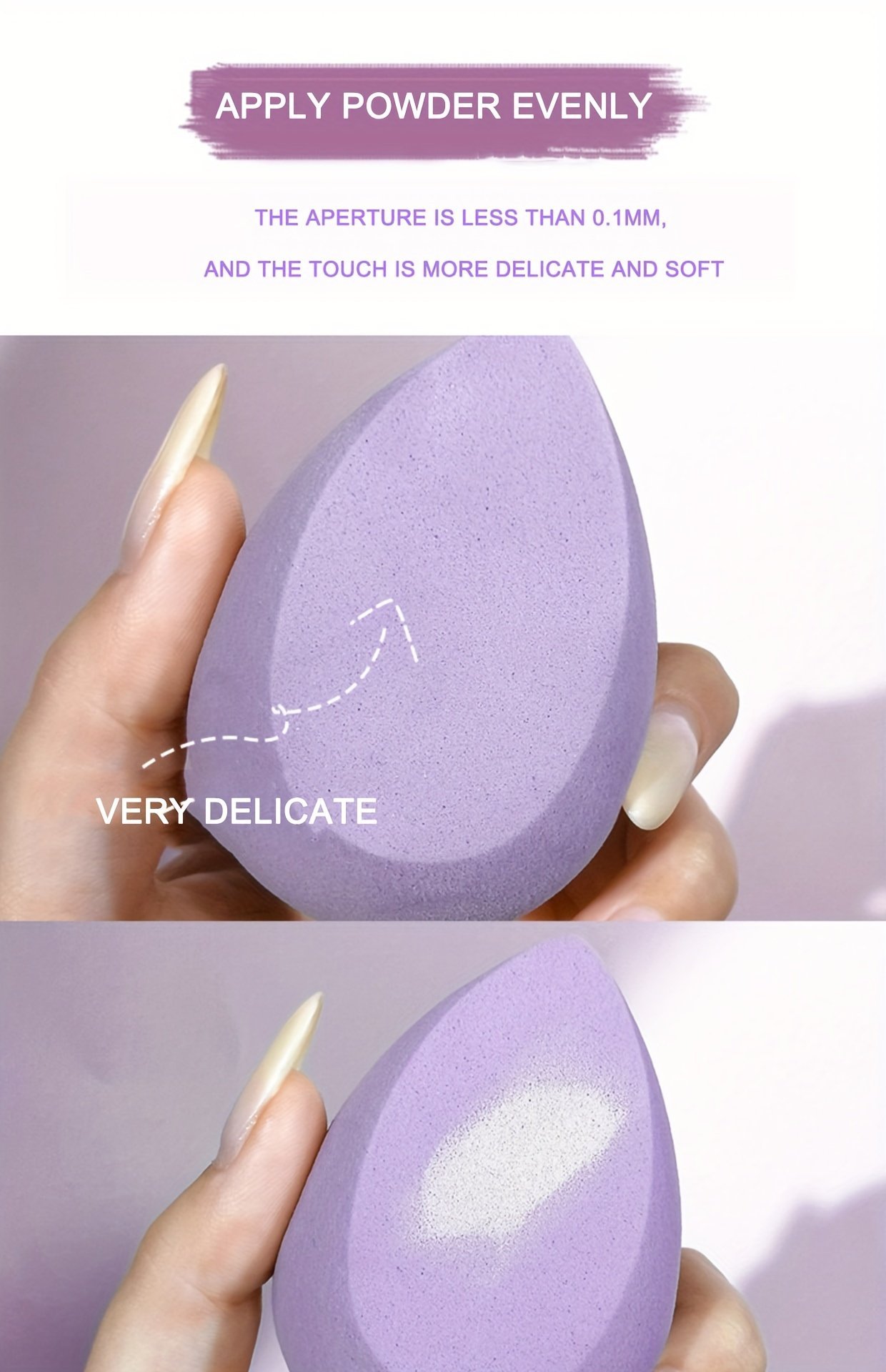 Ultra-soft beauty sponges for seamless blending