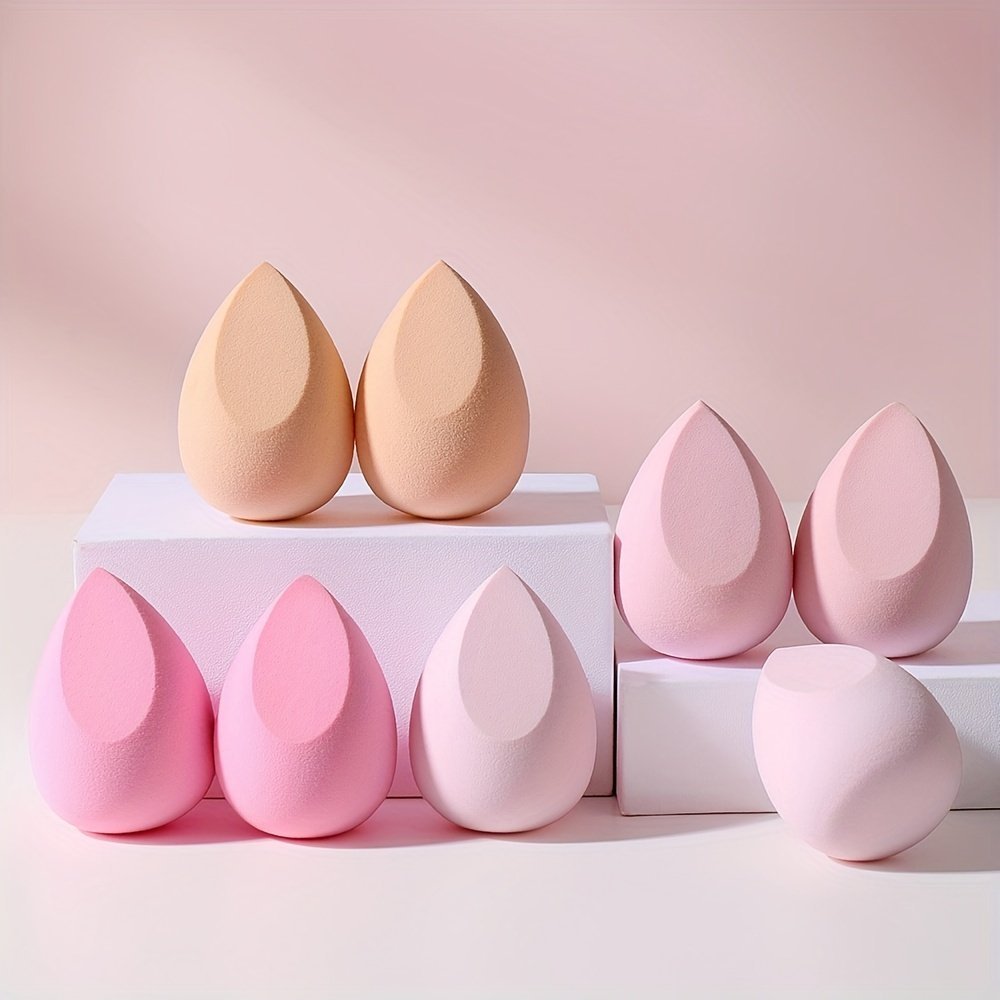 Premium Pink Makeup Sponges set of 8