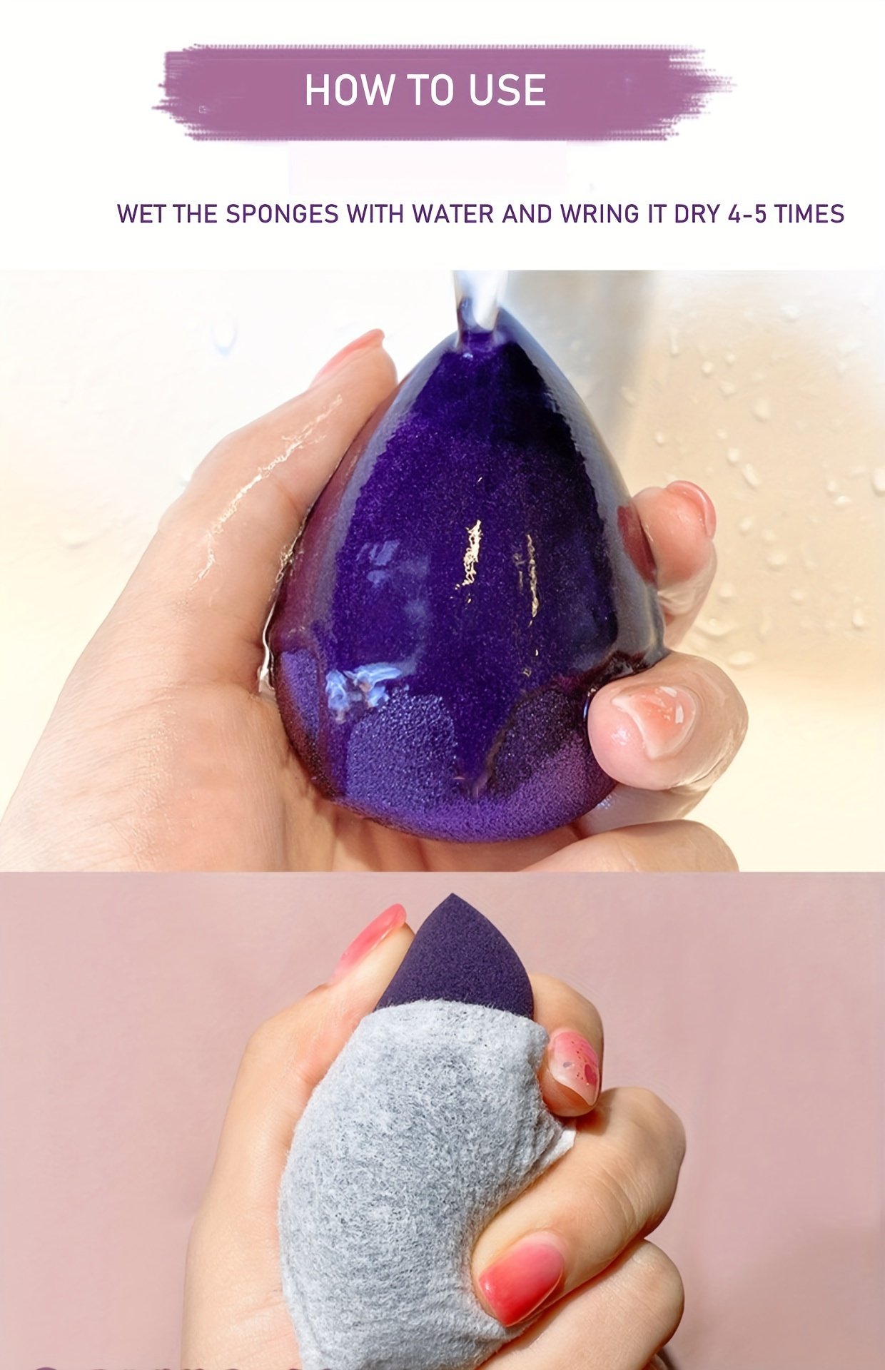 Ultra-soft beauty sponges for seamless blending