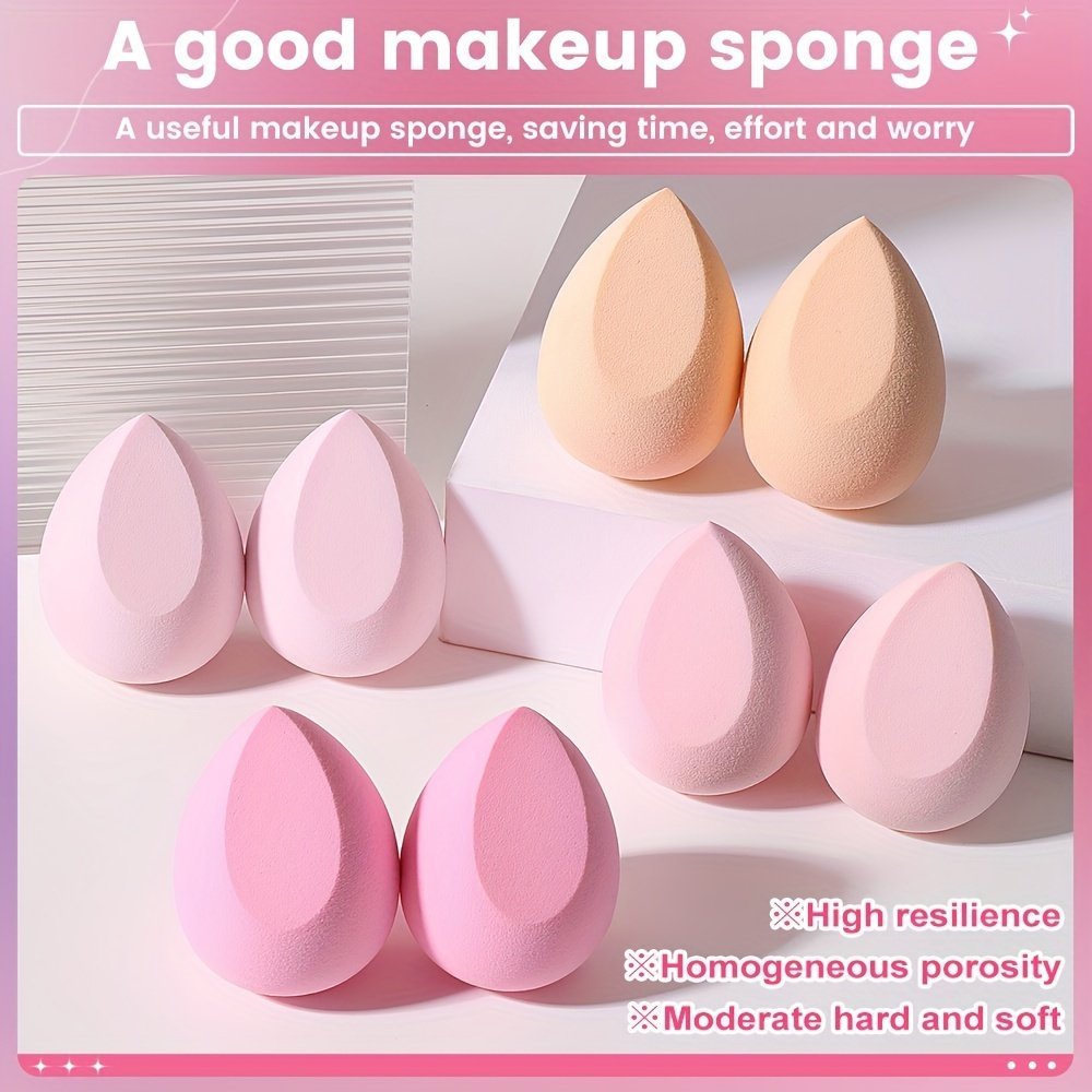 Premium Pink Makeup Sponges set of 8